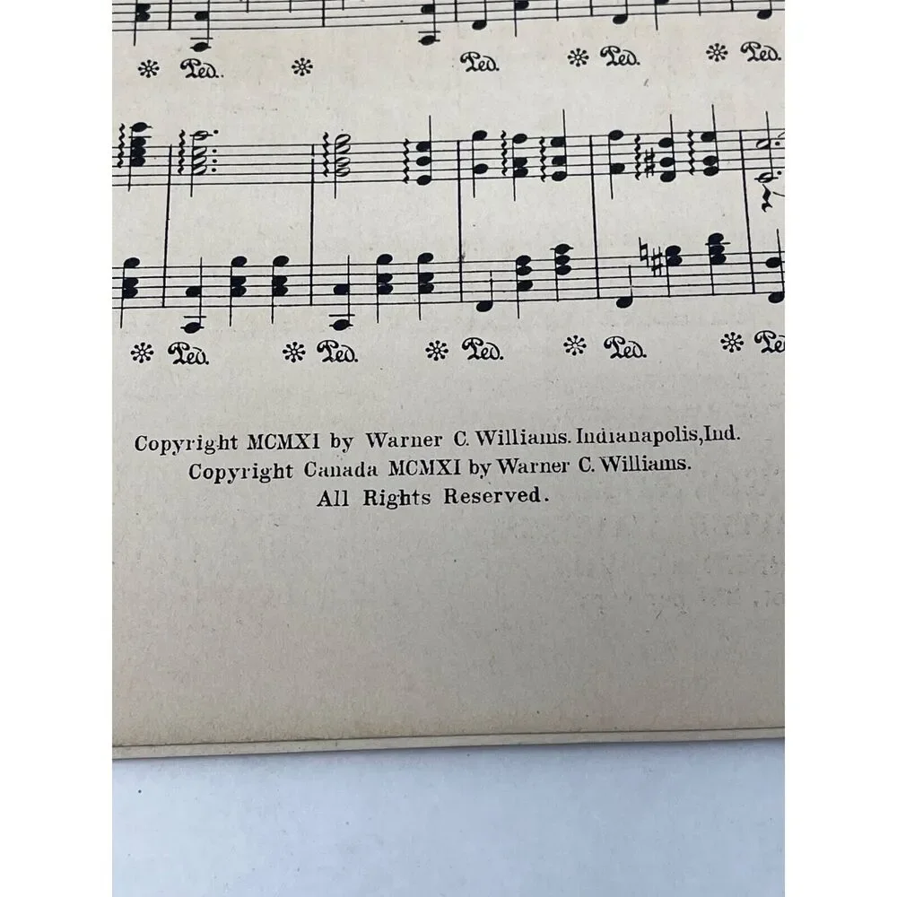 1911 Antique Star of Love Reverie Sheet Music‎ Abe Olman